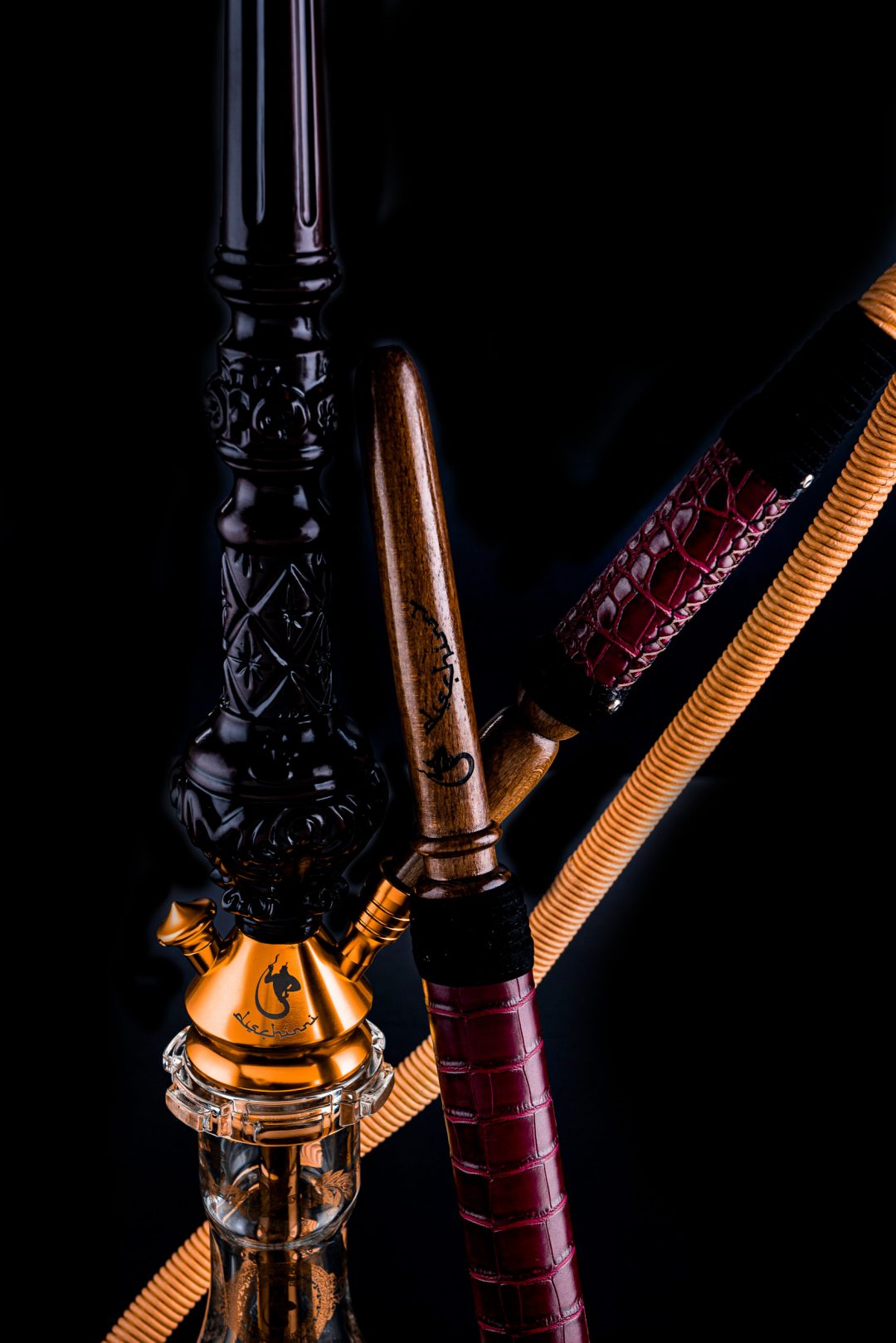 DSCHINNI LEGEND TRADI CHERRY WOOD HOLZ SHISHA SET-I + WEISSE RAUCHSÄULE GRATIS - Image 3