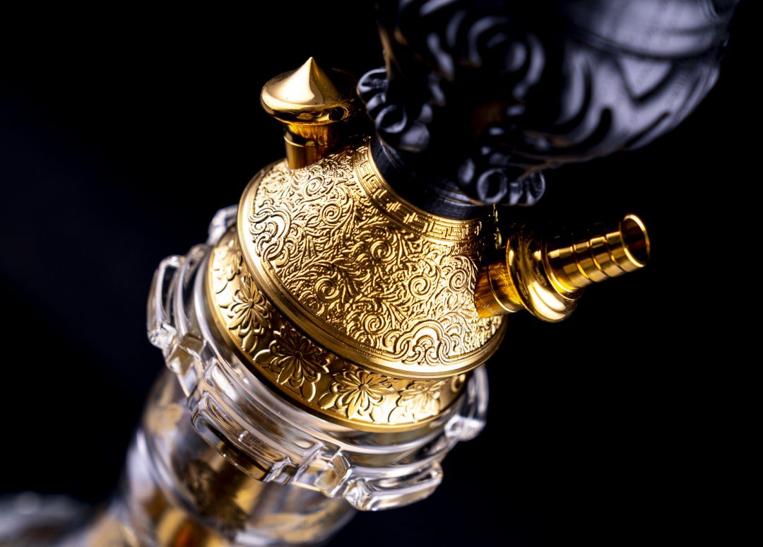 DSCHINNI LEGEND V4A BLACK ART SHISHA SET und WEISSE RAUCHSÄULE GRATIS - Image 3