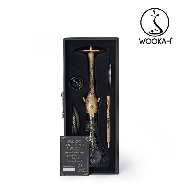 24K Gold-Plated WOOKAH Olives Grom Set 4