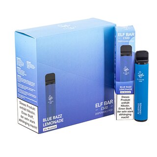 ELF BAR 1500+ Züge Blue Razz Lemonade (2% Nicotine) 1