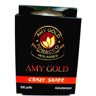 Amy Gold My Smoke M Electric Hose Cartridge ? 4 Pack ? Electronic Shisha (Crazy Shape) 2